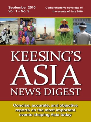 cover image of Keesing's Asia News Digest, September 2010